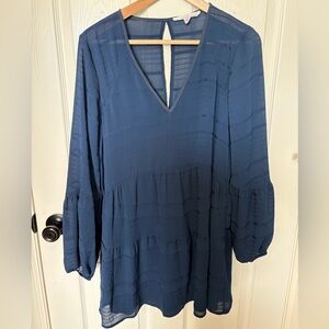 BCBGeneration Blue Long Sleeve Dress